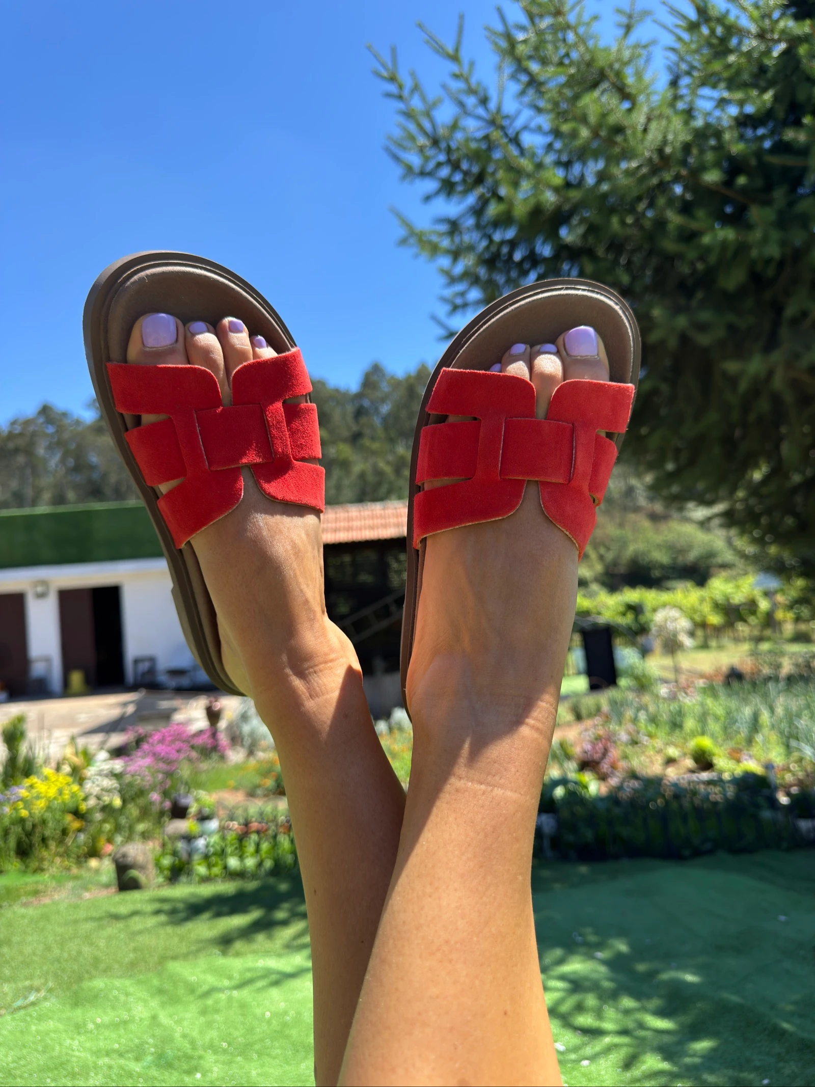 PURE rode sandalen - Apple of Eden – photo 3